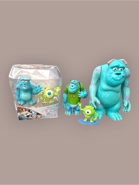 Disney Pixar Monsters Inc & University Figure Lot - Vintage to Modern 4pc Set